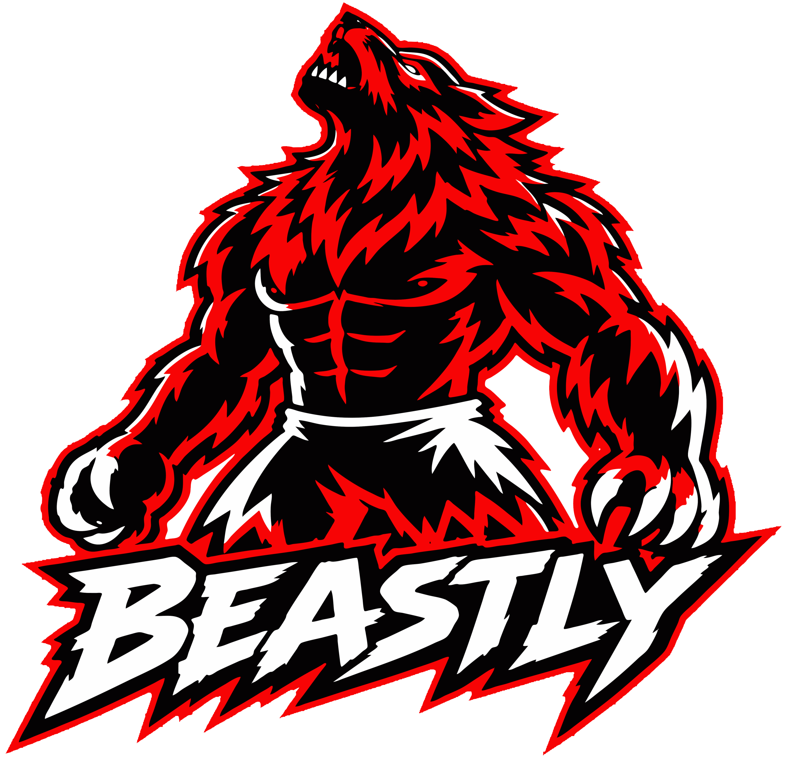 BEASTLY wolf mascot