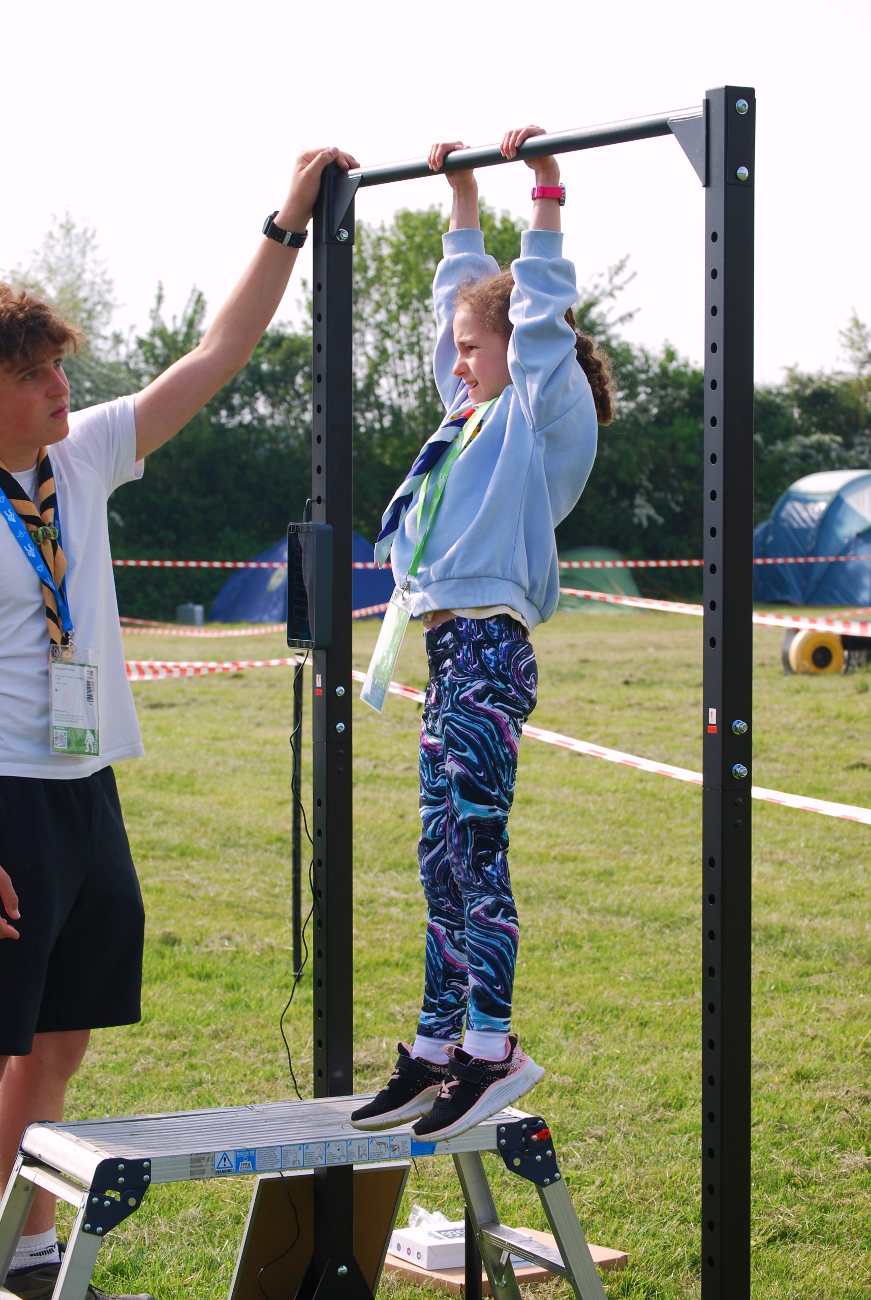 A young person taking on an outdoor challenge at BEASTLY